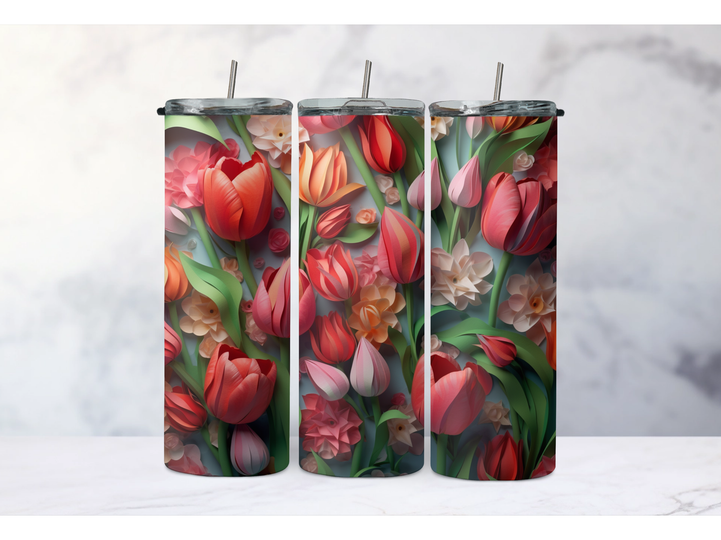 3D Tulip Tumbler