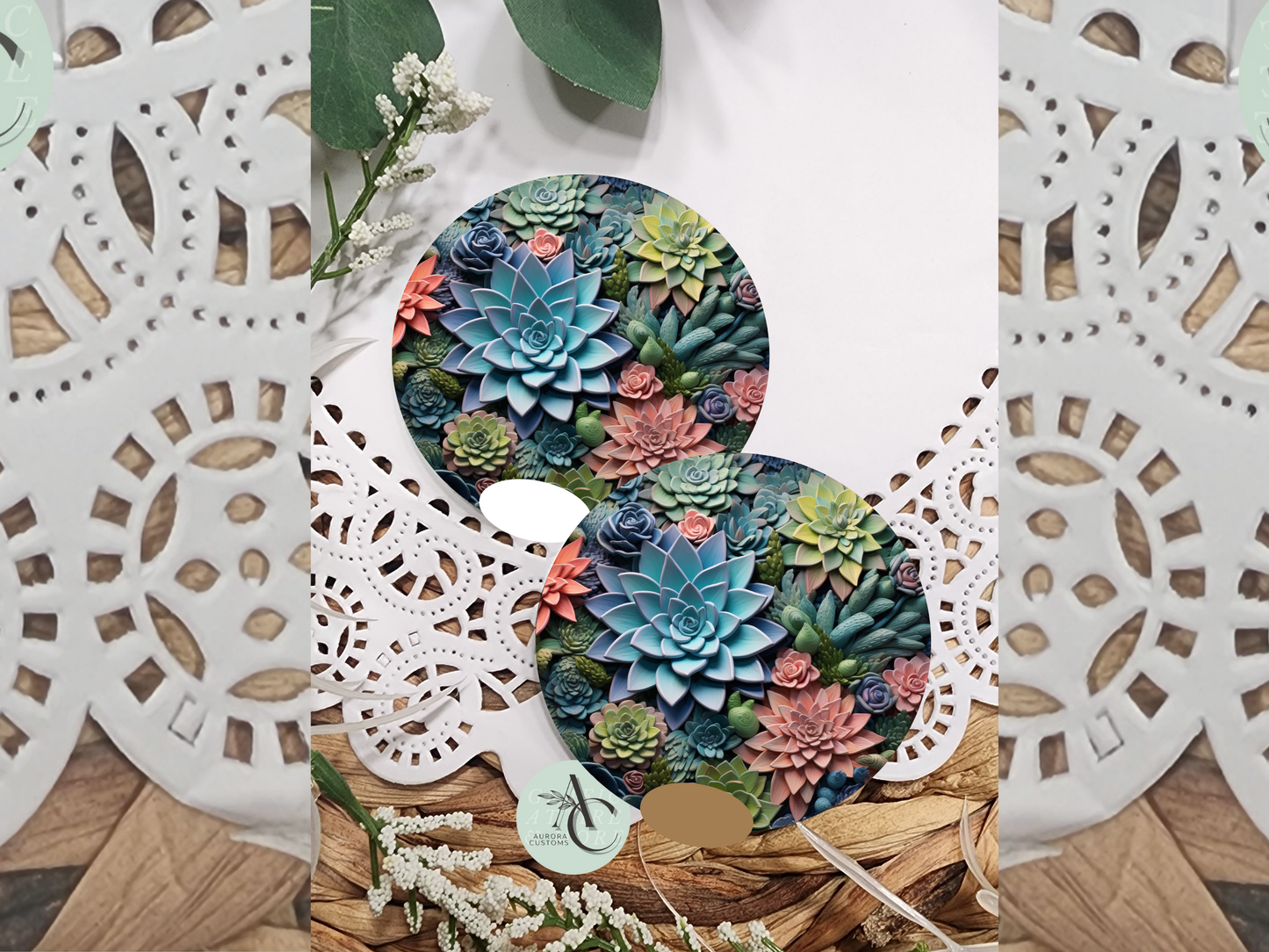 Succulent Car Coasters