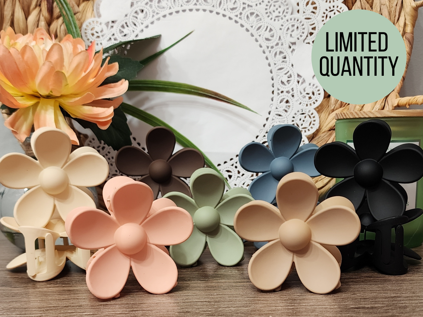 Flower Hair Clips