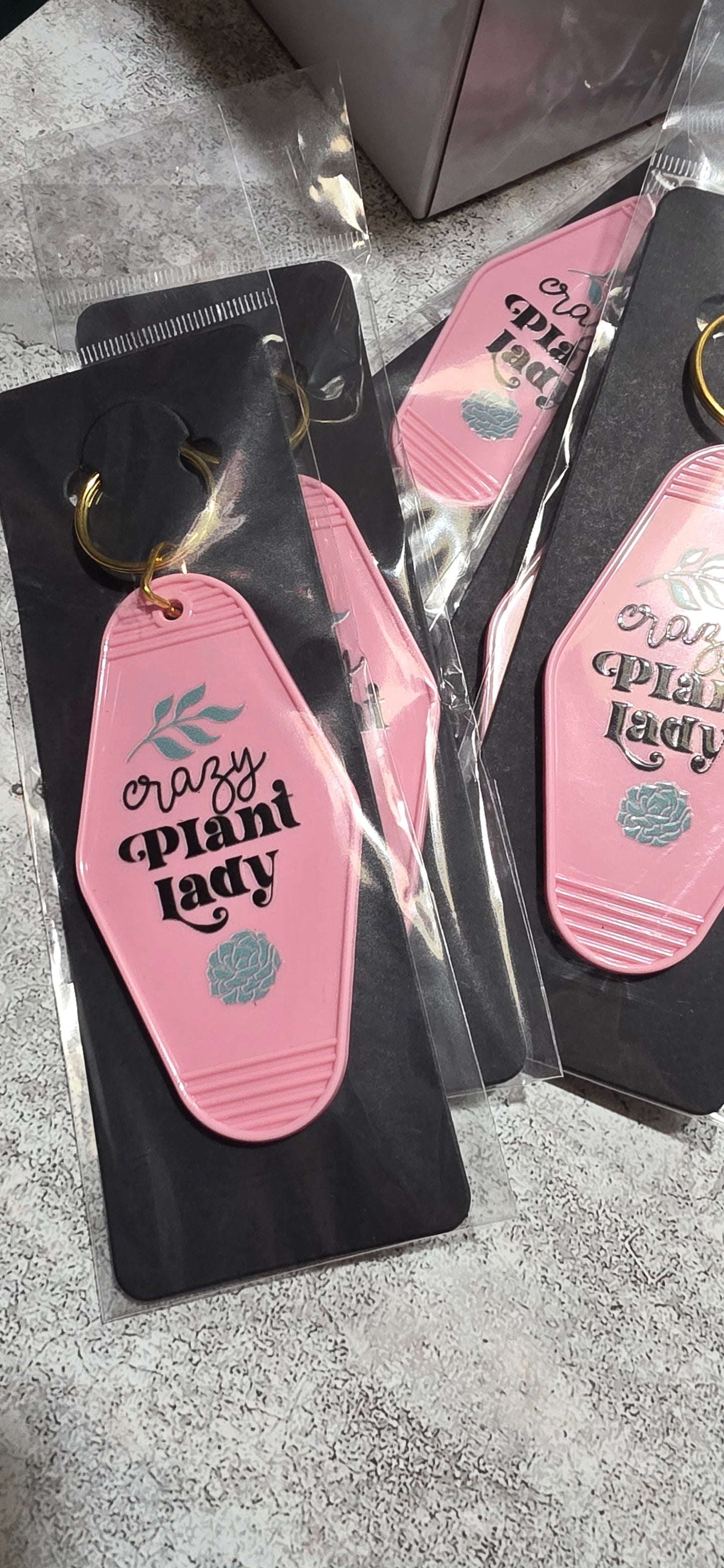 Plant Lady Motel Keychain