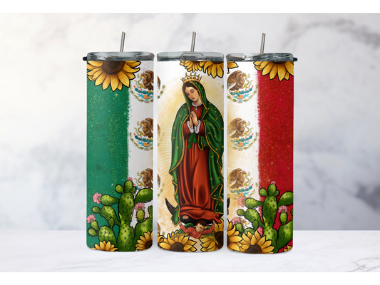 La Virgen Flag Tumbler
