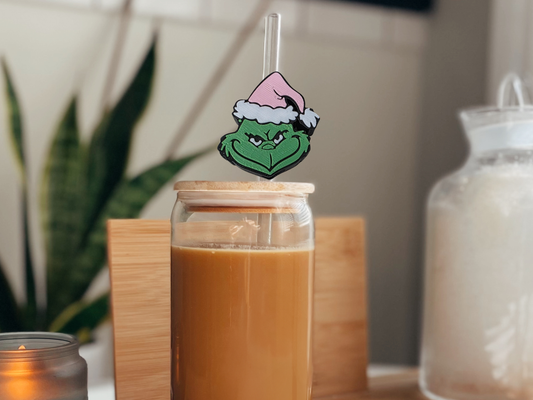 Grinchy Straw Topper