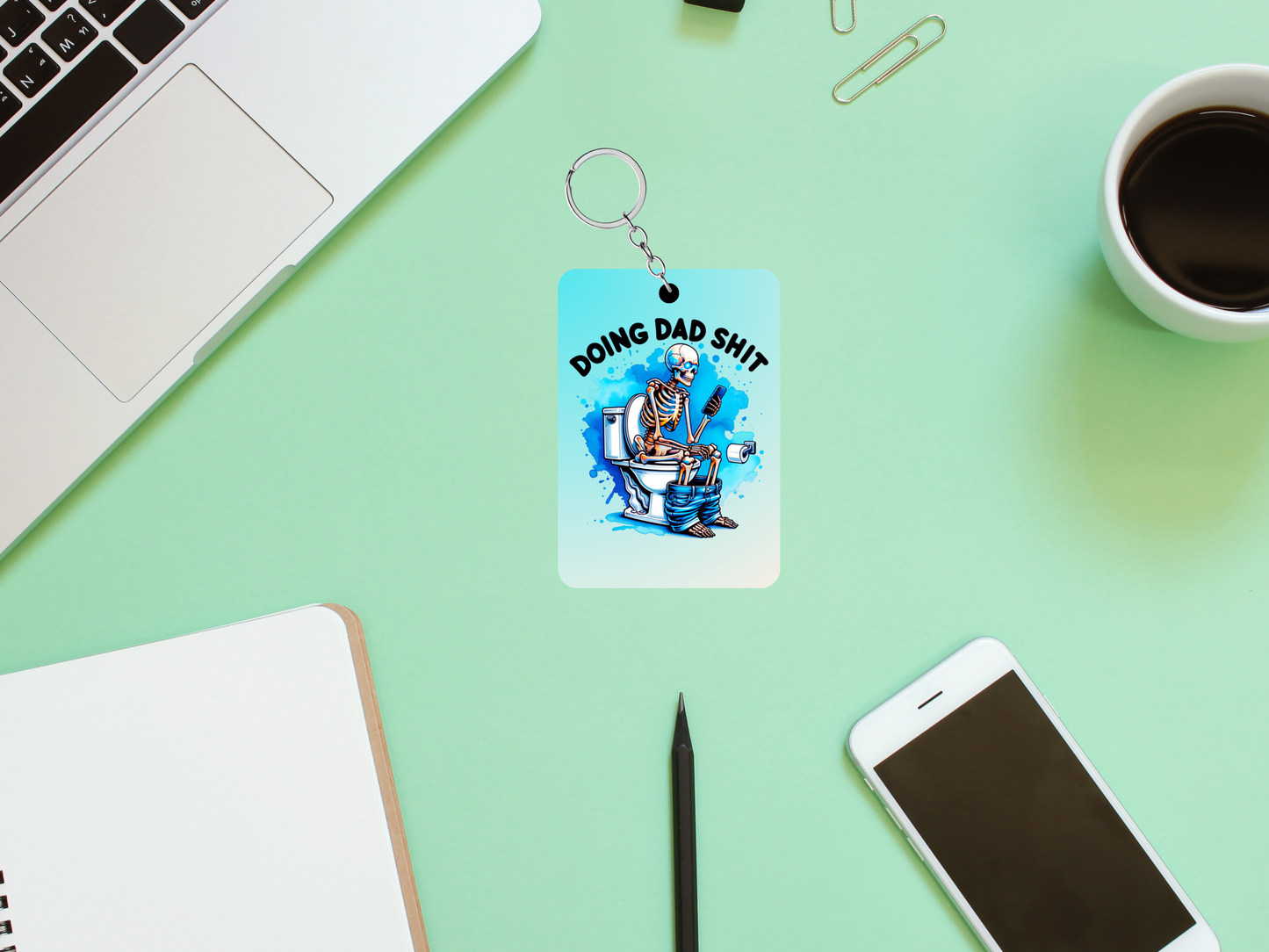 Doing Dad Shit Keychain