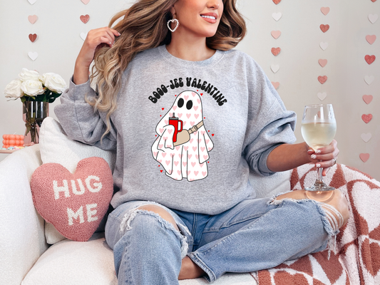 Boo Valentine Crewneck Sweatshirt
