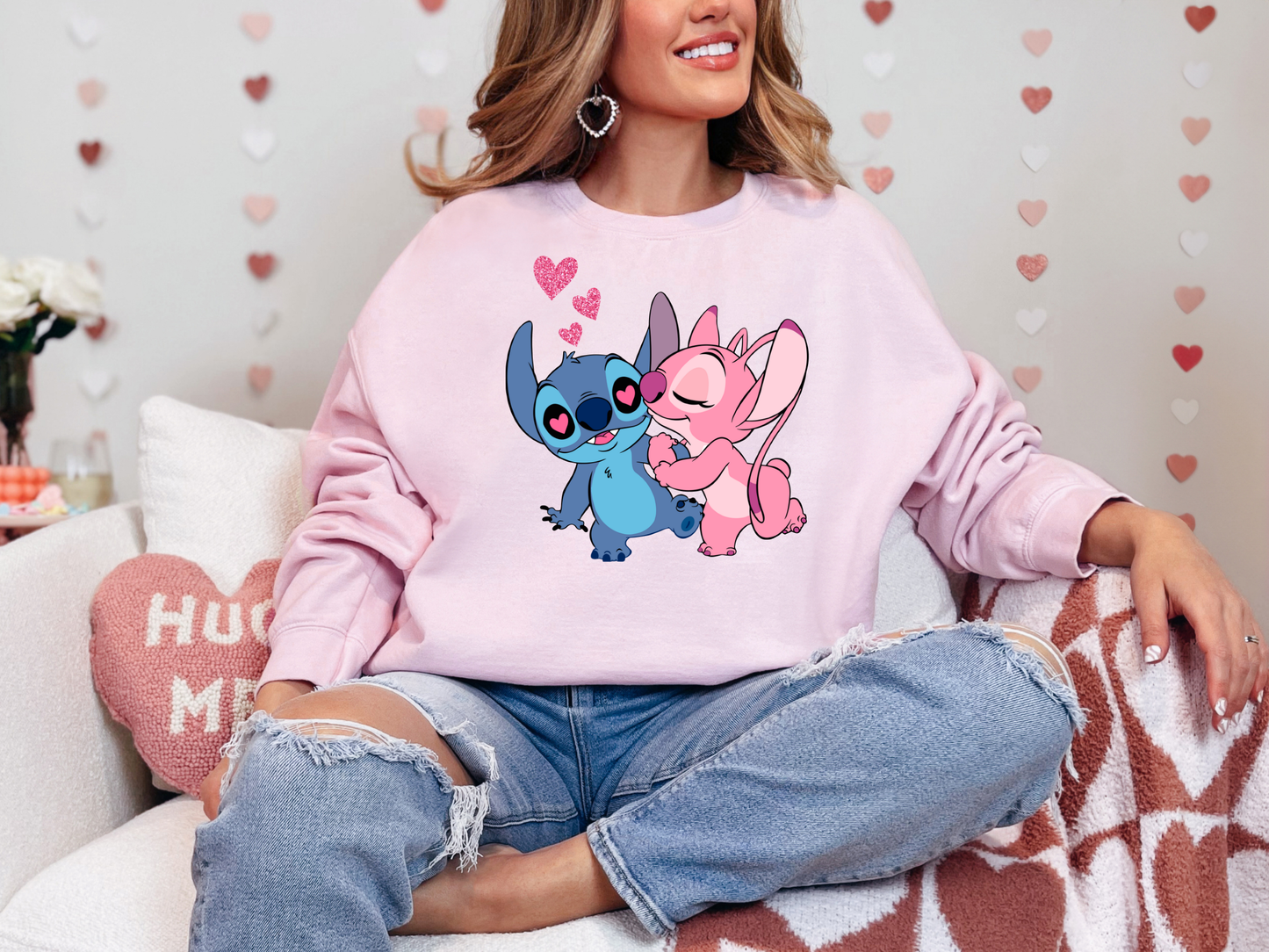 Stitch Love Crewneck Sweatshirt
