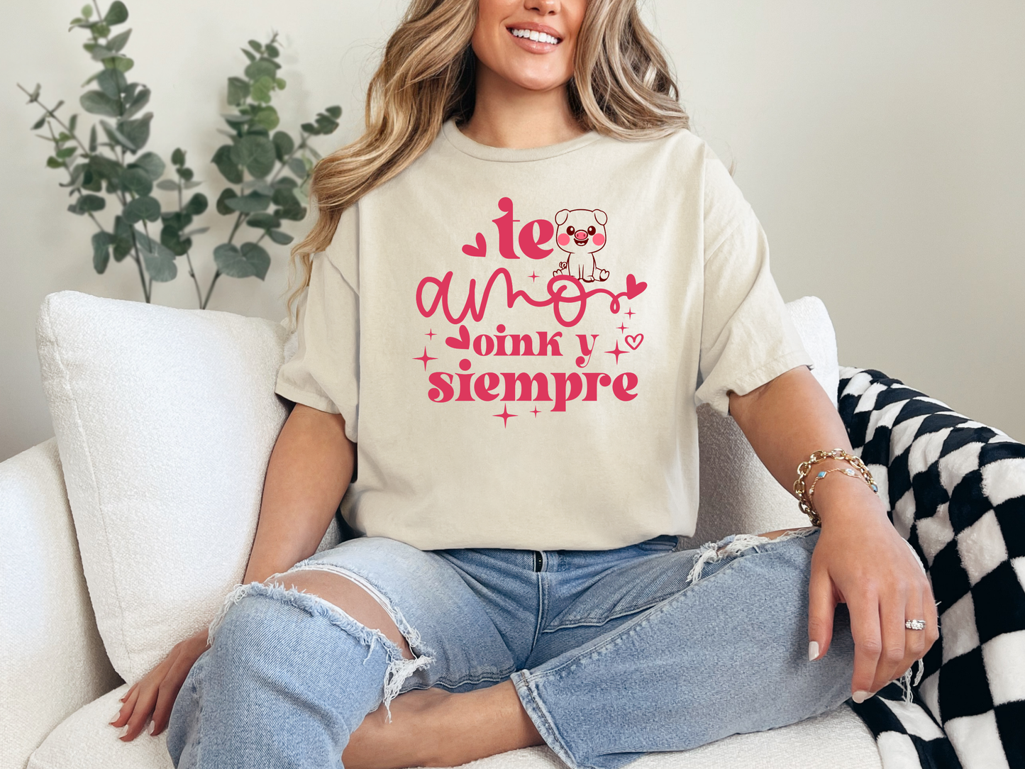 Te Amo Oink Crewneck Sweatshirt