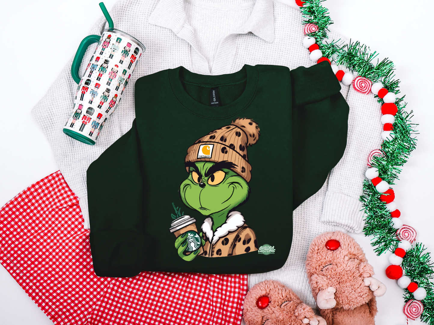 Leppard Grinch Crewneck Sweatshirt