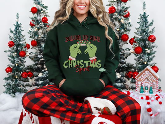 Rolling Up Some Christmas Spirt Hoodie