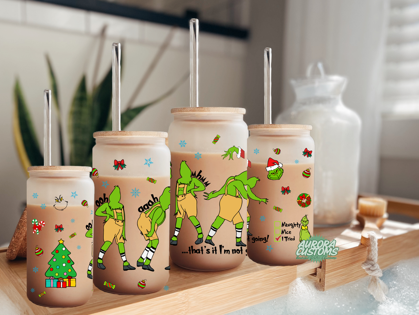 Not Going 16oz Glass Can