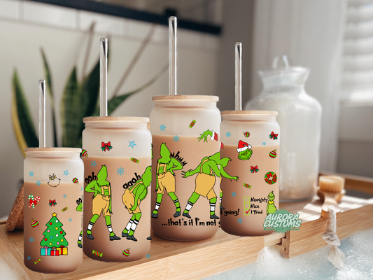 Not Going 16oz Glass Can