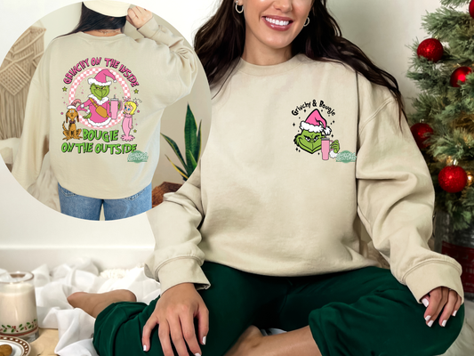 Bougie Grinch Crewneck Sweatshirt