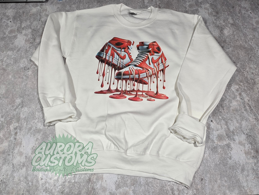 Dripping Nikes Crewneck Sweatshirt
