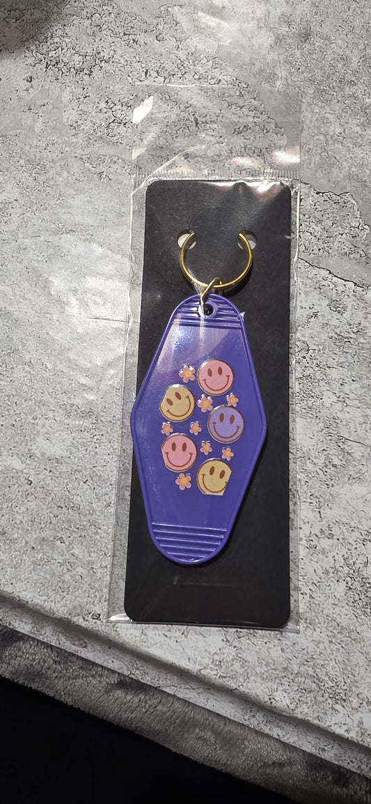 Happy Motel Keychain
