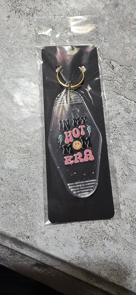Hot Mom Era Motel Keychain